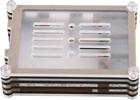Caja de Caja de acrílico Transparente de 1 Capa de 9 Capas para Raspberry Pi 2 () Jasnyfall