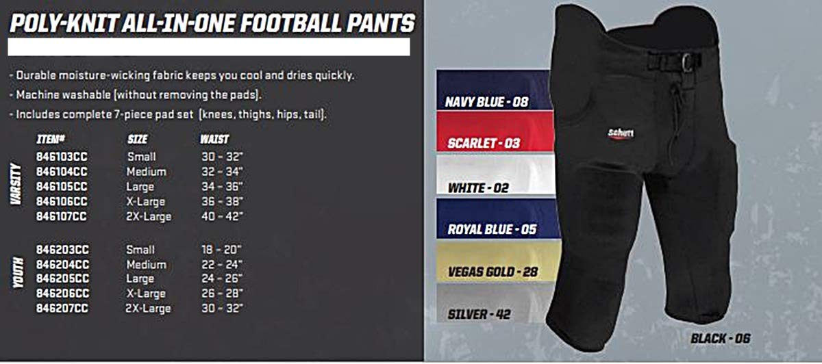 Schutt Sports Youth All-in-One Poly Knit Football Pant