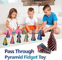ajitxalr 3 Packs Impossible Cone,Spiral Cone Fidget