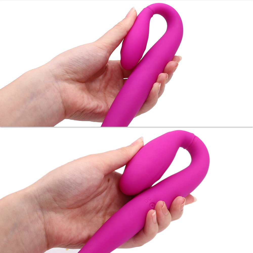 Paarvibrator Partner Vibratoren für Sie Klitoris und G-punkt Stimulator, Doppeldildos Dildo Anal Vibrator Klitorisstimulator mit 7 Vibrationsmodi für Frauen Lesben, Paar, Wasserdicht, Aufladbar