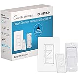 Lutron Caseta Smart Home Dimmer Switch and Pico Remote Kit, Works with Alexa, Apple HomeKit, and the Google Assistant | P-PKG