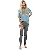 City Threads Women's Leggings 100% Cotton Made in USA - Soft Stretch, Comfortable for Yoga, Sports & Daily Wear