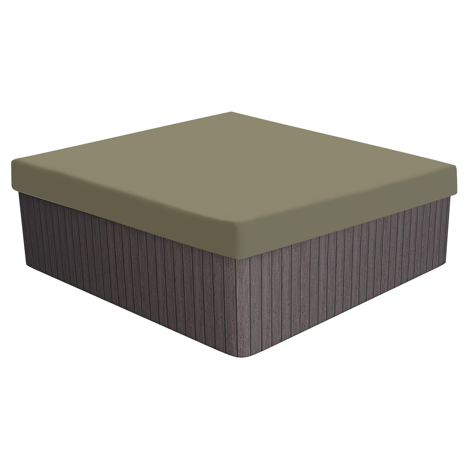 PATIKIL 78.7x78.7x11.8 inch Square Hot Tub Cover, 210D Oxford Waterproof Dustproof SPA Cover Protector Patio Furniture Covers for Hot Tub Outdoor Indoor, Coffee