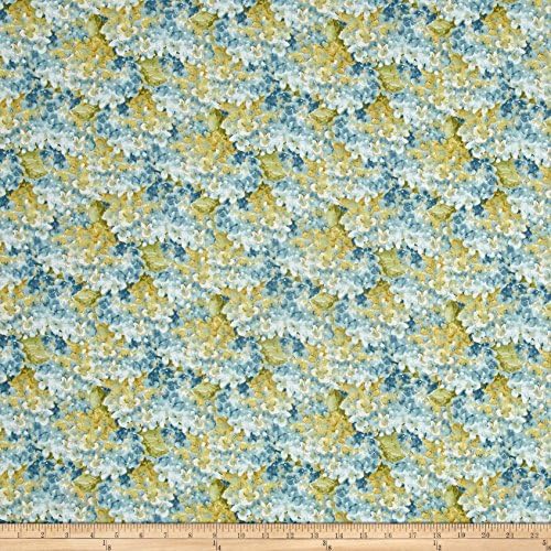 Rainbow Seeds Hydrangea Blue Fabric By The Yard