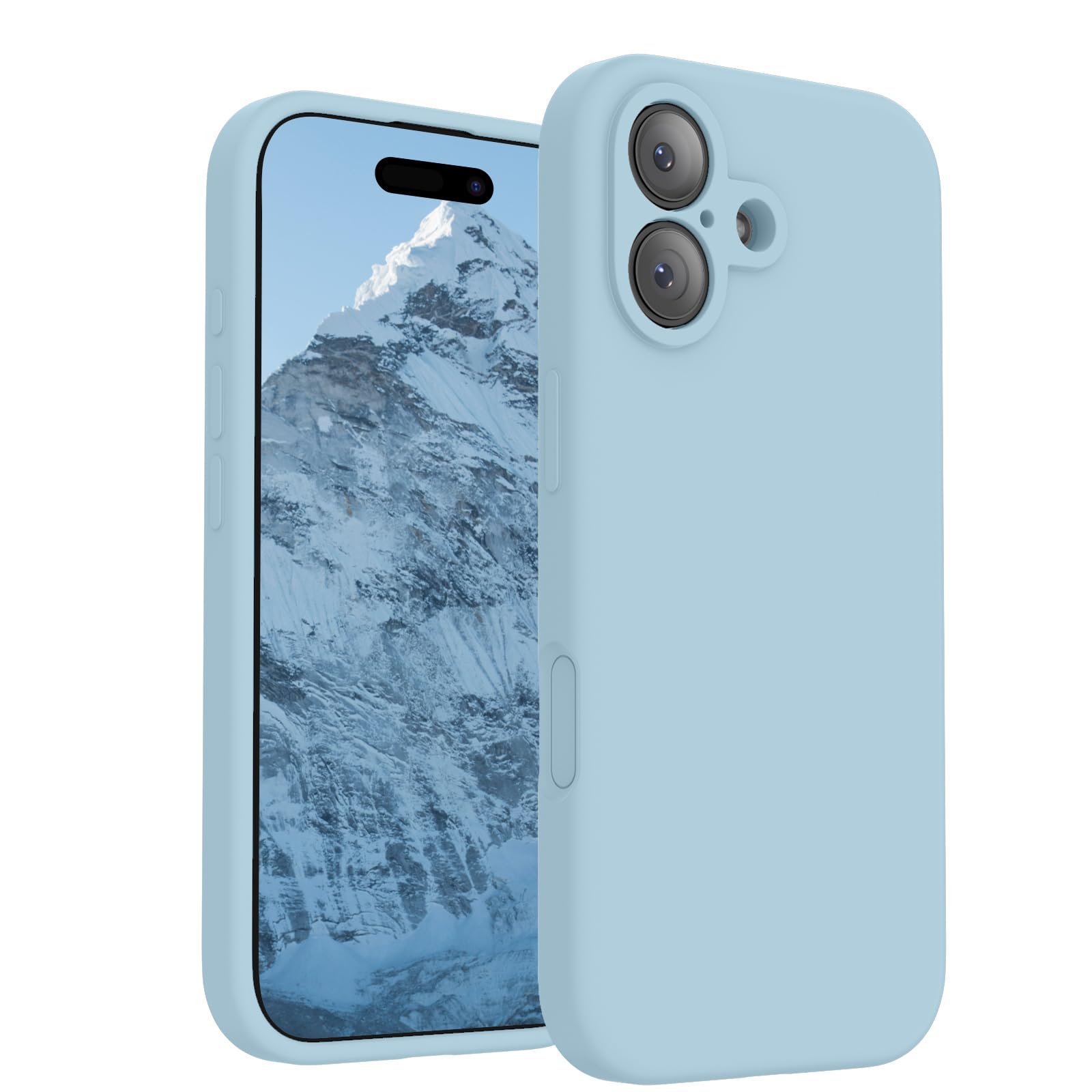 Photo 1 of FireNova Magnetic for iPhone 17 Case, Compatible with MagSafe, [Integrated Silicone Camera Control Button] [Camera Protection] Anti-Scratch Microfiber Lining Phone Case, 6.3", Sky Blue