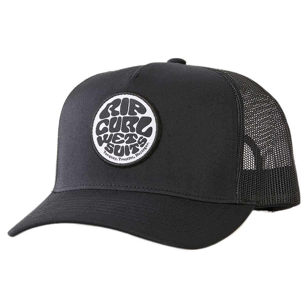 Photo 1 of Rip Curl Trucker Hat, Mesh Back Cap Snapback for Men, Adjustable, Black ICON 241