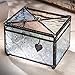 J Devlin Box 408 Stained Glass Decorative Jewelry Box with Heart Love Charm Keepsake Trinket Box Romantic Gift