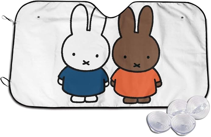 Amazon カーフロントカバー 車サンシェード ミッフィー Miffy 折りたたみ カーサンシェード サンシェード フロントシェード 車用 日焼け止め かわいい 車窓日よけ 遮光 断熱 S 四季対応 車 バイク 車 バイク
