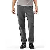 K-Swiss Men's Sweatpants with Pockets - Casual Pants with Drawstring Open Bottom Lightweight & Breathable Lounge Pants
