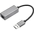 Amazon Basics Aluminum USB 3.0 Gigabit Ethernet Adapter, Gray, 1.97 x 0.83 x 0.59 inches