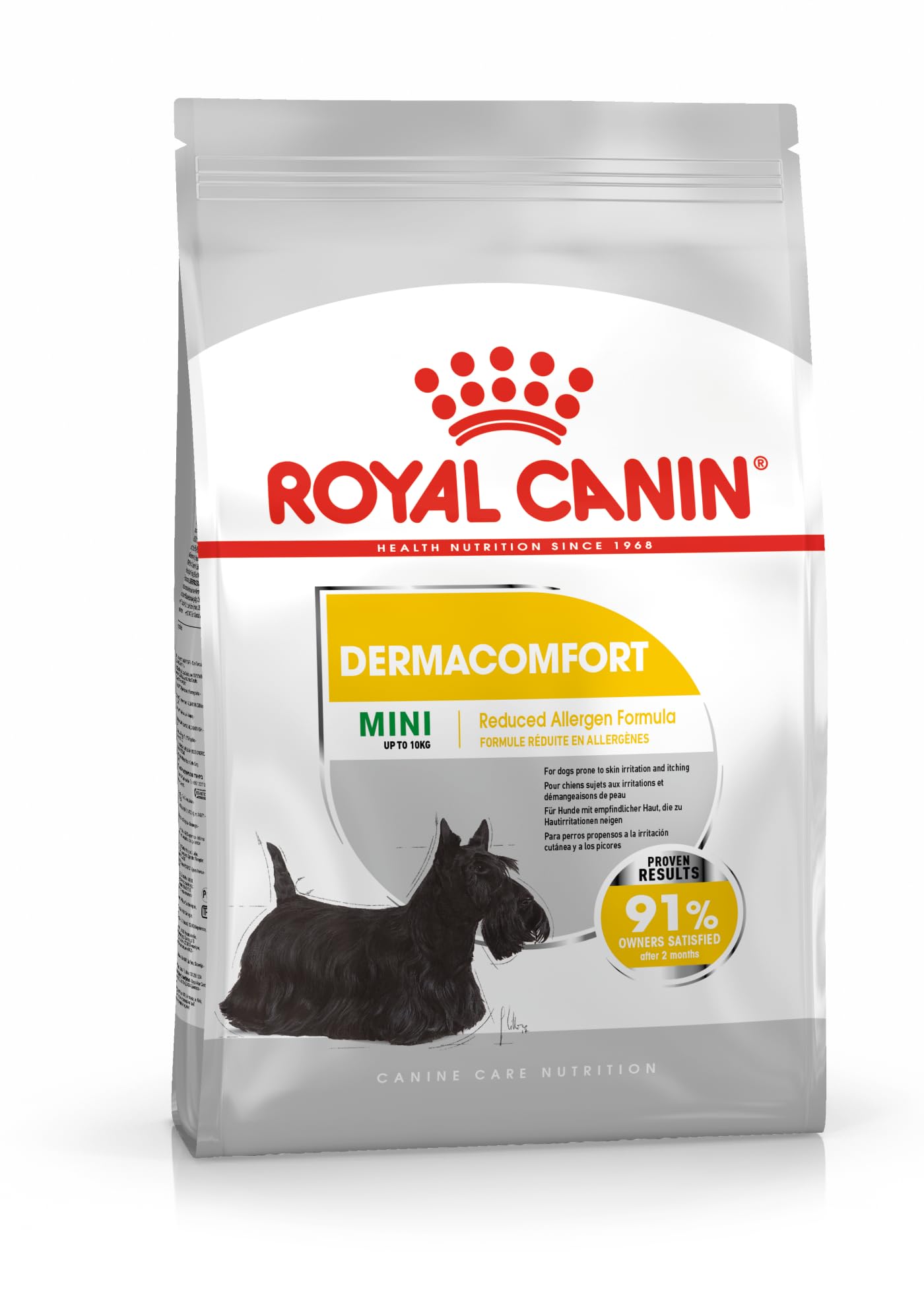 Royal Canin Dermacomfort Mini | 1 kg | Complete Food for Small Adult Dogs up to 10 kg | To Support Normal Skin Health | With Omega 3 and 6 Fatty Acids