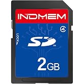 INDMEM SD Card 2GB Class 4 Flash Memory Card 2G SLC Stanard Secure Digital Cards