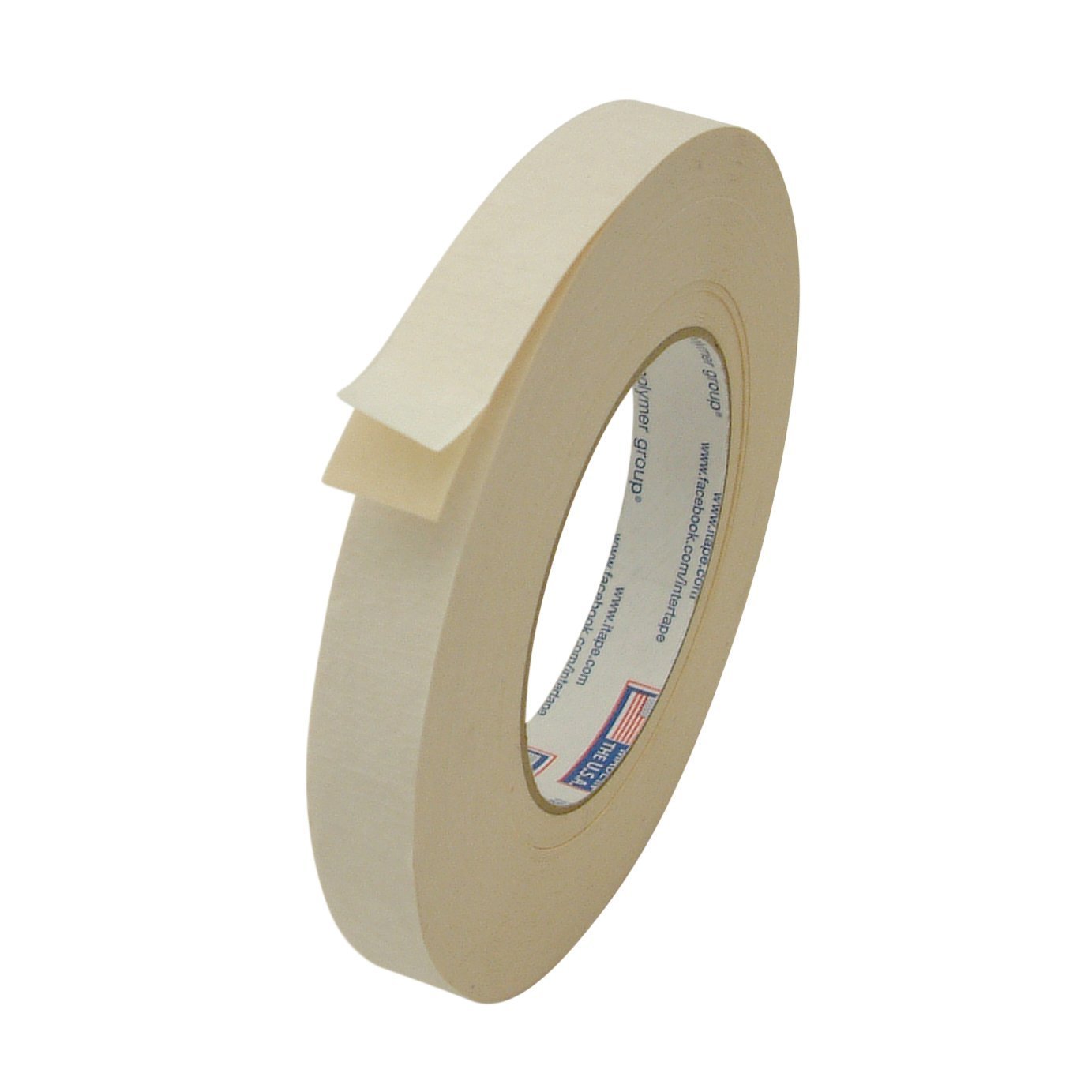 Intertape Double Sided Flatback Paper Tape (591), 3/4 in. x 36 yds. (Beige)