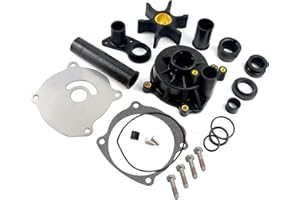 QuickMarine 5001595 Boat Water Pump Impeller Repair Kit for Johnson Evinrude V4 V6 V8 Model 75-250 HP Outboard Motors replaces 435929 Sierra 18-3315 Marine Engine