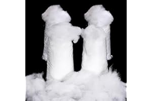 Yolyoo Christmas Fake Snow Decoration Fiber Artificial Snow Indoor Fluffy Snow Blanket for Christmas, Village Displays, Winter Mantle Village,Under The Christmas Tree (400g)