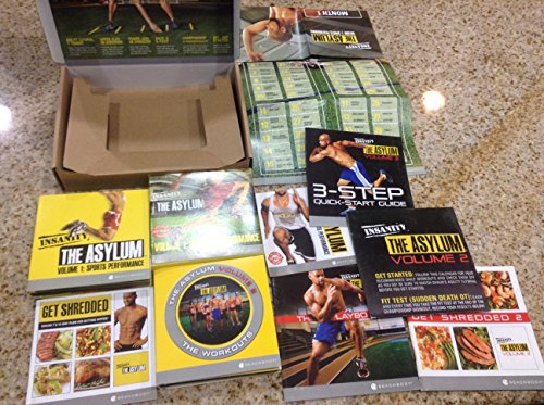 Insanity: The Asylum Volume 1 & 2 DVD Workout Program Shaun T