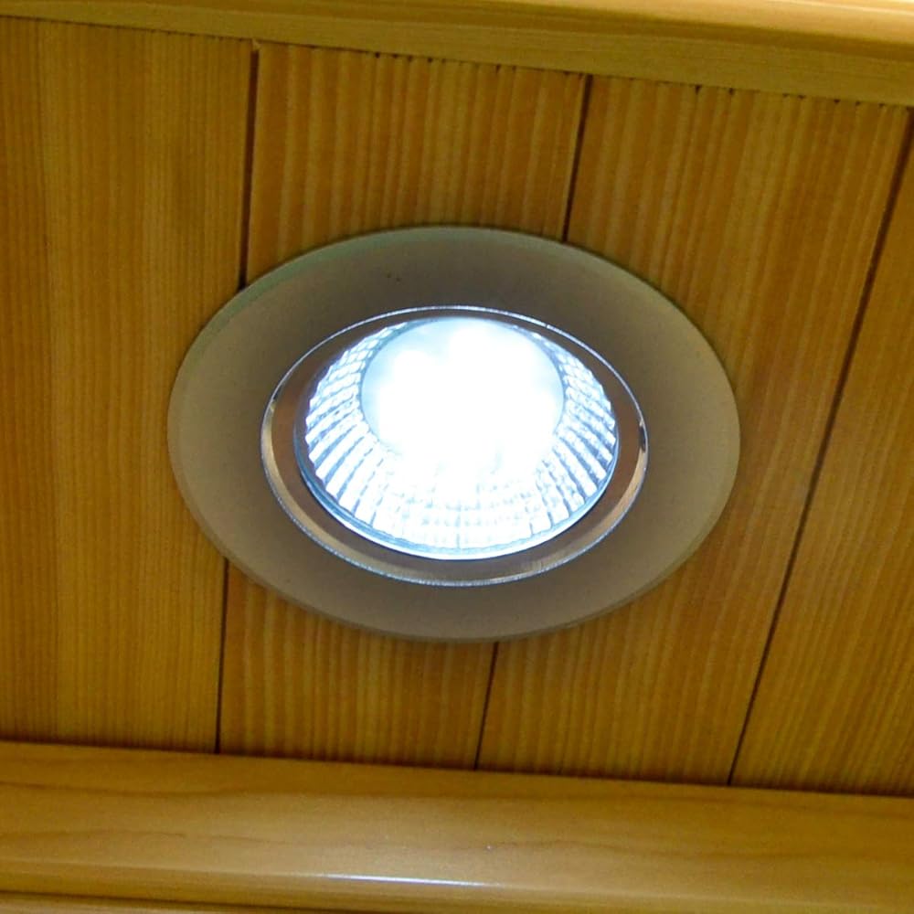 Material und Innenbeleuchtung einer Infrarotkabine