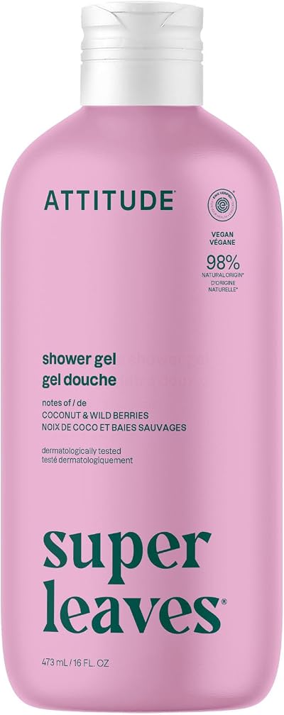 ATTITUDE Body Wash EWG Verified 473 mL Coconut Wild Berries Scent