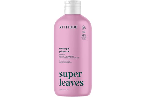 ATTITUDE Body Wash, Made in Canada, EWG Verified Shower Gel, Dermatologically Tested, Plant and Mineral-Based, Vegan Personal