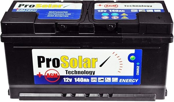 140ah Solarbatterie Agm Versorgungsbatterie 12v Akku Verbraucherbatterie Amazon De Auto