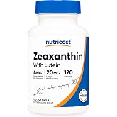 Nutricost Zeaxanthin with Lutein (20mg) 120 Softgels | Potent, GMO-Free, Gluten Free