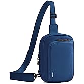 BAPHITY Small Sling Bag for Women and Men, Crossbody Bag Trendy, Fanny Packs Purses Chest Bag for Travel -Navy