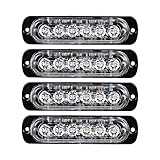 Astra Depot 4pcs Amber LED Side Strobe Light Warning Emergency Caution Construction Car Truck Van
