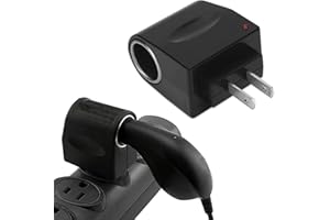 Lecctso AC to DC Converter, Cigarette Lighter Adapter to Wall Plug, Car Accessories for Power Supply Transformer Convert 120V/110V to 12V AC/DC Power Converter Car Cigarette Lighter Socket