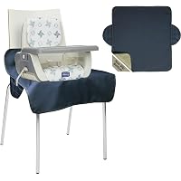 2 Pack Extra Large High Chair Covers - Gray Waterproof Dining Chair Protectors For Baby Toddler Infant Replacement Booster Seat Covers For Home Kitchen Use Perfect For Mealtime Feeding Messy Play