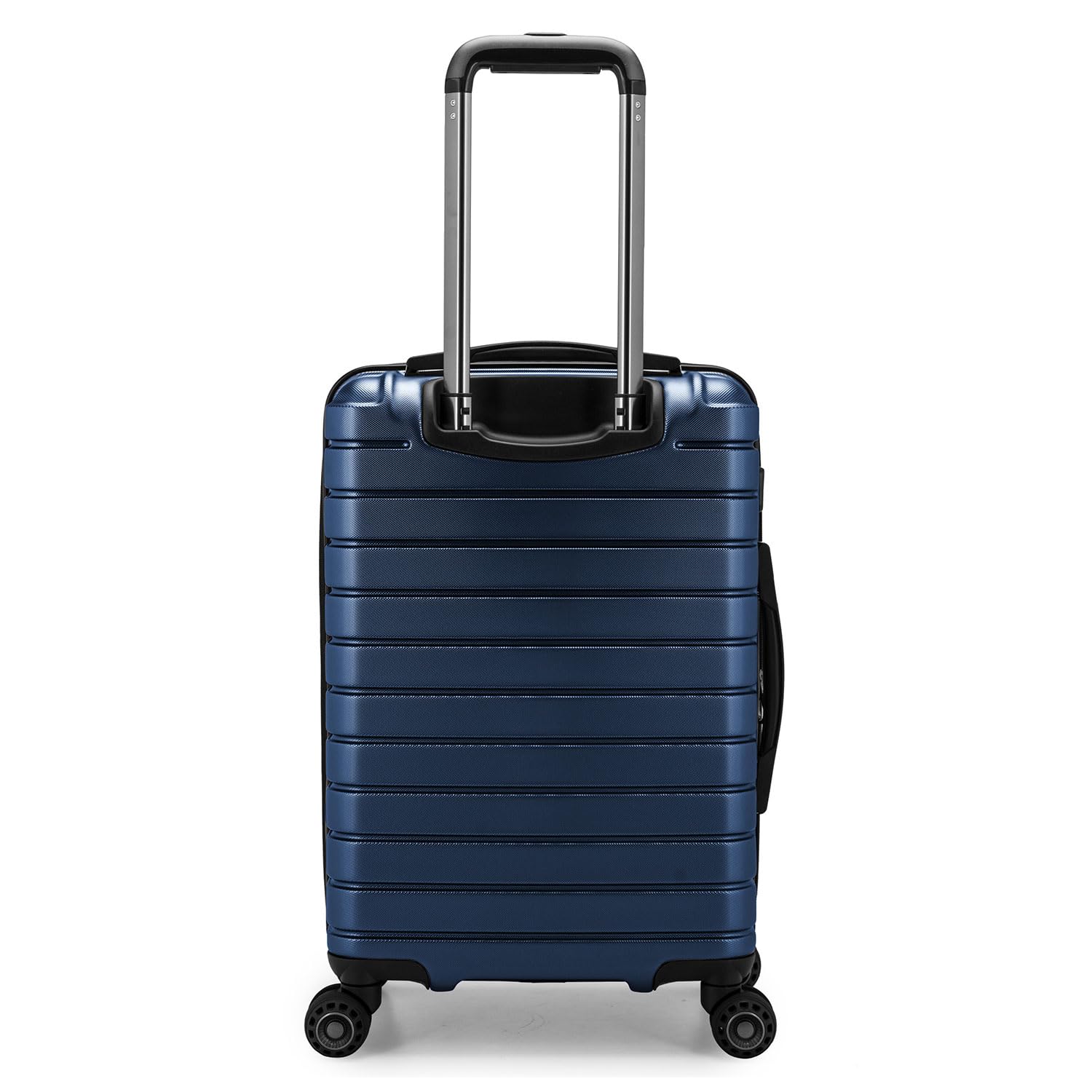 Traveler's Choice Archer Polycarbonate Hardside Spinner Luggage Set, Blue, Carry-On 21-Inch, Tie Down Straps