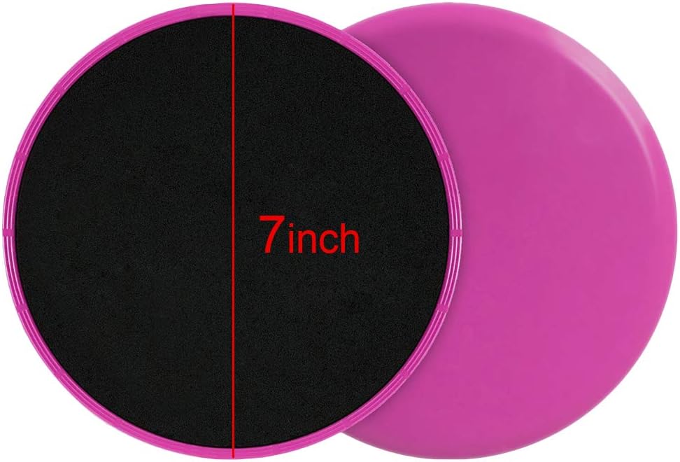 Exercise Core Sliders Gliding Discs Dual Sided and 5 Resistance Loop Bands Set Abdominal Fitness Equipment Home Gym Workout - Image 3