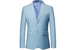 MOGU Men's Slim Fit Sport Coat Blazer Casual Formal Suit Jacket for Party Business Wedding Prom and Homecoming