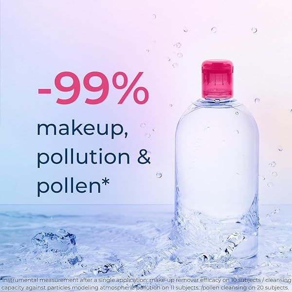 BIODERMA SENSIBIO H2O MICELLAR WATER, MAKEUP REMOVER CLEANSER, GENTLE FOR SKIN, FRAGRANCE-FREE & ALCOHOL-FREE, GENTLE FACE CLEANSER FOR SENSITIVE SKIN, 8.4 FL OZ