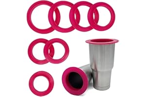 SECOPIN Tumbler Shields for Epoxy Rims, Tumbler Making Supplies, Tumbler Turner Silicone Insert, Paint Spray Shield 7 Sizes