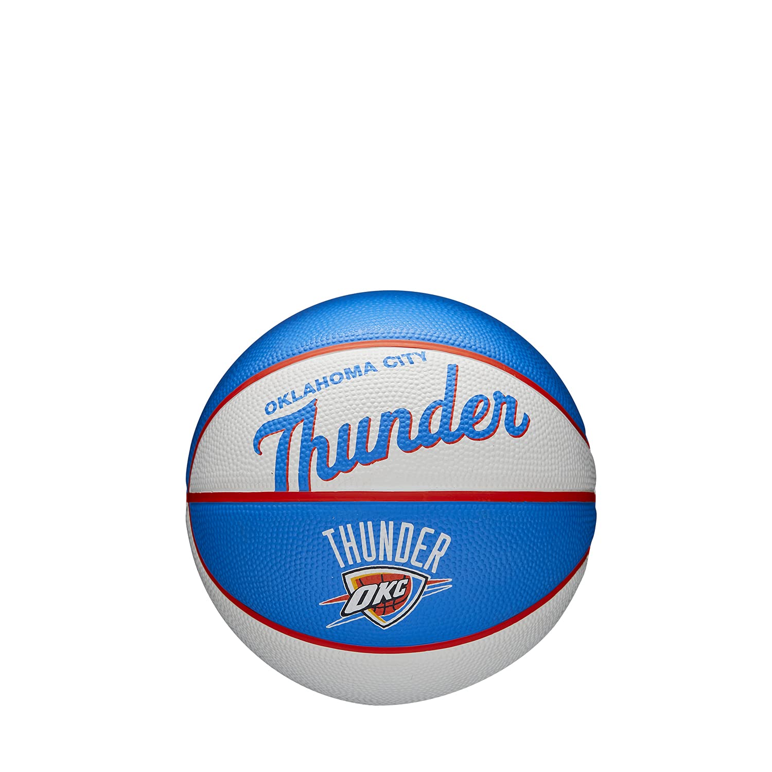 Wilson Mini-Basketball, Team Retro Model, OKLAHOMA CITY THUNDER, Outdoor, Rubber, Size: MINI