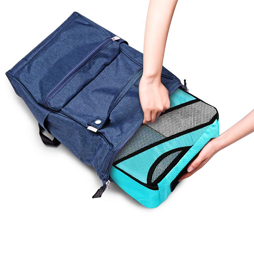 aKing Packing Cubes,7 PCS Travel Cubes Waterproof Luggage Organizer with Cosmetic Bag Travel Accessory for Suitcases