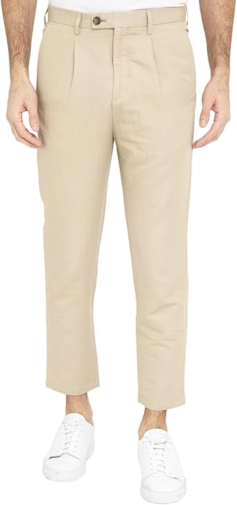 Pantalon a pince homme beige Clearance