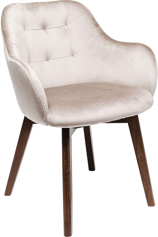 Kare Design Armlehnstuhl Lady Stitch Velvet Grau Esszimmerstuhl Grau Schminktischstuhl Samt H B T 82x62x60cm Amazon De Kuche Haushalt