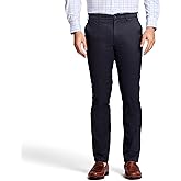 IZOD Men's Performance Stretch Straight Fit Flat Front Chino Pant