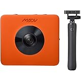 Madventure 360 Camera, 4K Video, 24MP Photo, Waterproof, Selfie-Stick and Tripod Included