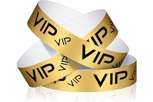 Teling 500 Pack VIP Plastic Wristbands Party Wristbands for Events VIP Custom Wristbands Plastic Bracelets Wristbands Waterproof Wrist Bands Arm Bands for Events Concerts