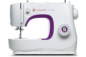 SINGER M3500 Lightweight & Portable Sewing Machine with Accessory Kit | 110 Stitch Applications, LED Light & 1-step Buttonhol