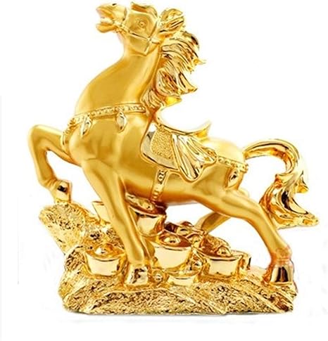 Amazon 風水グッズ 馬 金運 開運 お守り 樹脂製 天馬 十二支 風水置物 縁起 オブジェ 赤い糸ブレスレットが付け インテリア オンライン通販