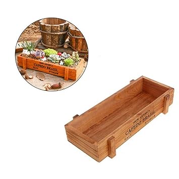 Gk Wooden Garden Case Flower Pot Tray Plant Display Box Home