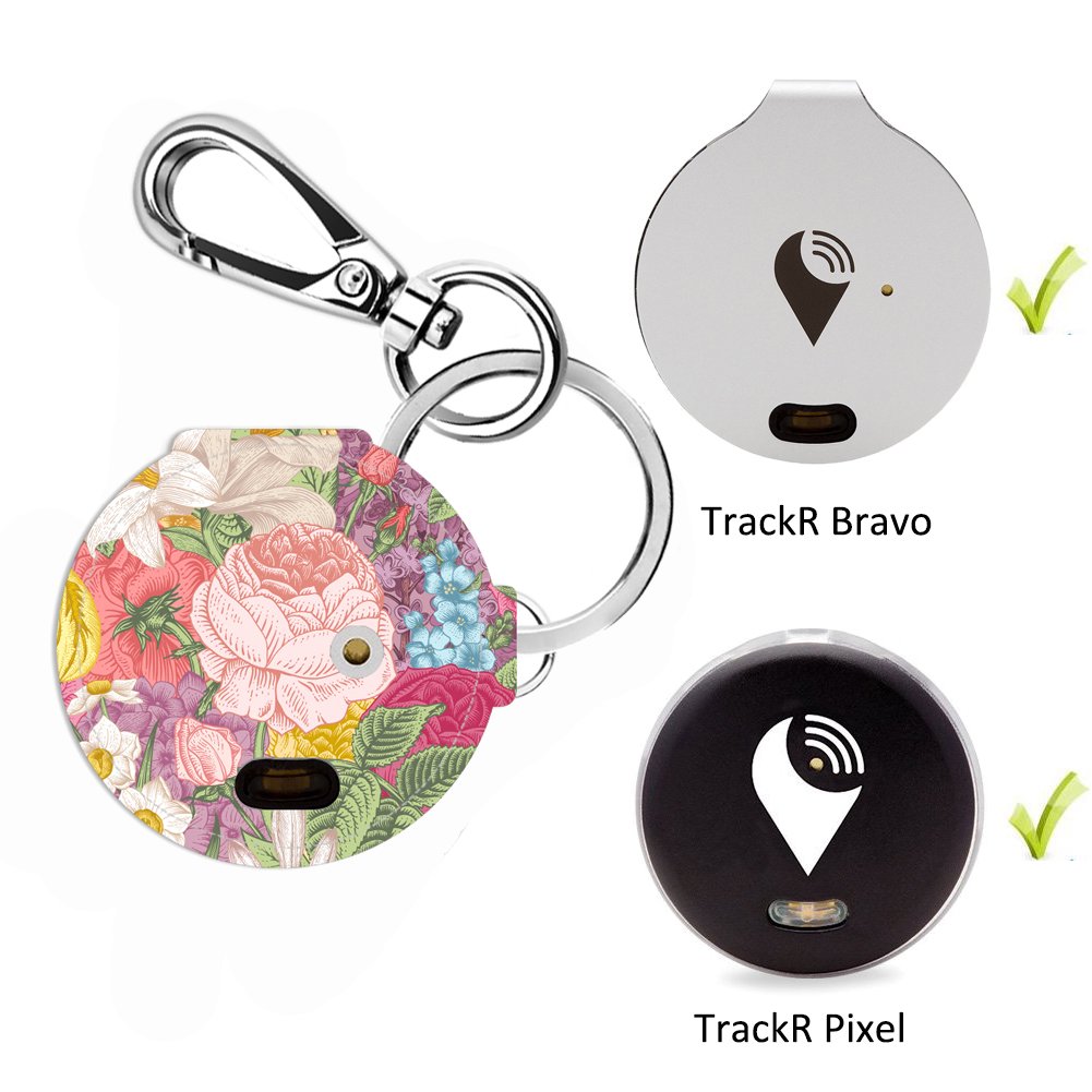 Case for TrackR Pixel/TrackR Bravo Cover with Carabiner Keychain