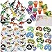 84 Piece Kids Dinosaur Toy Kit - Includes Mini Figures, Masks, Stamps, And Sticker Tattoos (Great As Dinosaur Party Supplies & Dinosaur Party Favors)