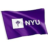 Desert Cactus New York University NYU Flag - 3 x 5 Feet Violets Banner, Indoor/Outdoor Durable Fabric, 100% Polyester Design (Style 1)