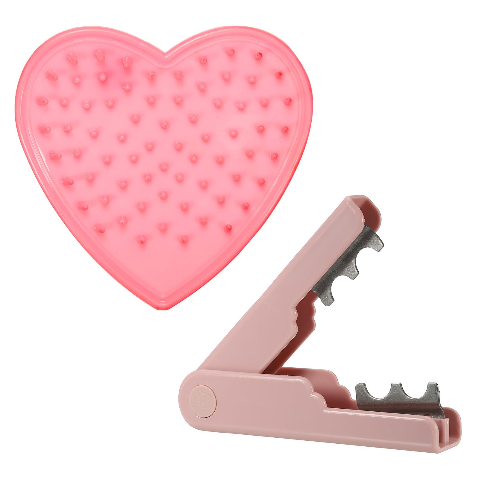 PATIKIL Rose Stem Leaf Thorn Stripper, 2Pcs/1Set Rose Thorn Stripper Remover Tools Leaf Stripping Tool for Gardening Flower Pruning, Pink