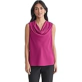 Kasper Women's Sleeveless Drape Neck Top