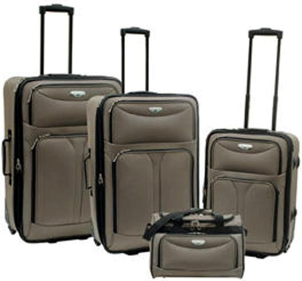 Bon Voyage Luggage Excursion Collection 4 Piece Set - Taupe Color